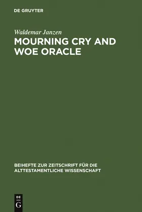 Janzen |  Mourning Cry and Woe Oracle | Buch |  Sack Fachmedien