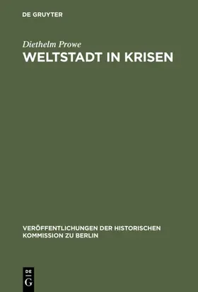 Prowe |  Weltstadt in Krisen | Buch |  Sack Fachmedien