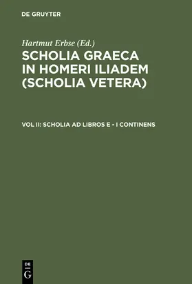 Erbse |  Scholia ad libros E - I continens | Buch |  Sack Fachmedien