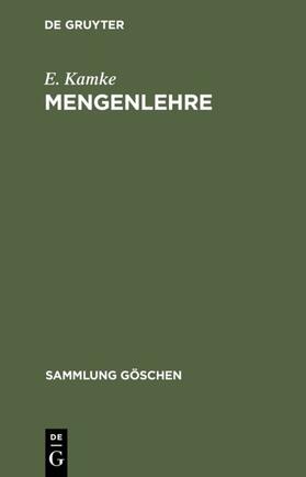 Kamke | Mengenlehre | Buch | 978-3-11-003911-5 | sack.de