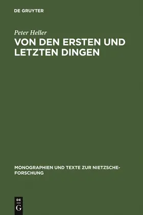 Heller |  Von den ersten und letzten Dingen | Buch |  Sack Fachmedien