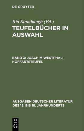 Stambaugh |  Joachim Westphal: Hoffartsteufel | Buch |  Sack Fachmedien