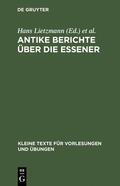 Burchard / Adam |  Antike Berichte über die Essener | Buch |  Sack Fachmedien