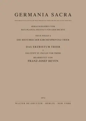 Goetting |  Die Bistümer der Kirchenprovinz Mainz. Das Bistum Hildesheim I. Das Reichsunmittelbare Kanonissenstift Gandersheim | Buch |  Sack Fachmedien
