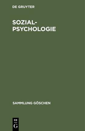 Degruyter |  Sozialpsychologie | Buch |  Sack Fachmedien