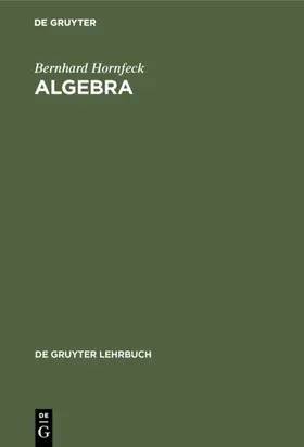 Hornfeck | Algebra | Buch | 978-3-11-004455-3 | www.sack.de