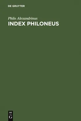 Mayer |  Index Philoneus | Buch |  Sack Fachmedien