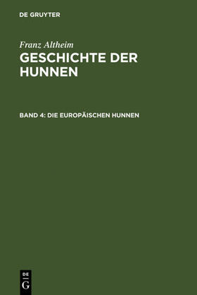  Die europäischen Hunnen | Buch |  Sack Fachmedien