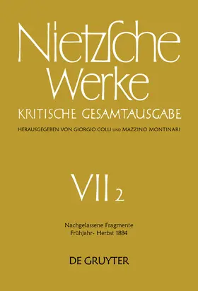 Nietzsche / Colli / Montinari |  Nachgelassene Fragmente Frühjahr - Herbst 1884 | Buch |  Sack Fachmedien