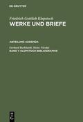 Burkhardt / Nicolai / Riege |  Burkhardt, G: Klopstock-Bibliographie | Buch |  Sack Fachmedien