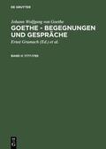 Grumach / Goethe |  Goethe, J: 1777-1785 | Buch |  Sack Fachmedien