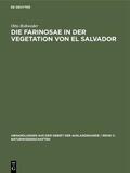 Rohweder |  Die Farinosae in der Vegetation von El Salvador | Buch |  Sack Fachmedien