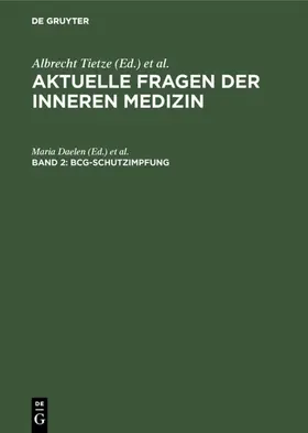 Daelen / Catel / Saame |  BCG-Schutzimpfung | Buch |  Sack Fachmedien