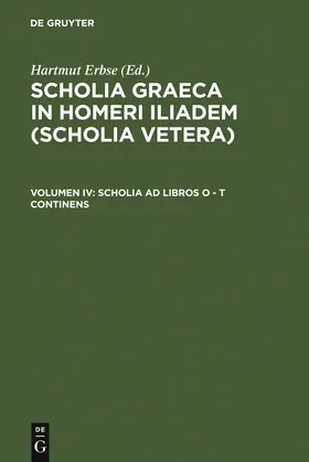 Erbse |  Scholia ad libros O - T continens | Buch |  Sack Fachmedien