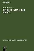 Prauss |  Erscheinung bei Kant | Buch |  Sack Fachmedien