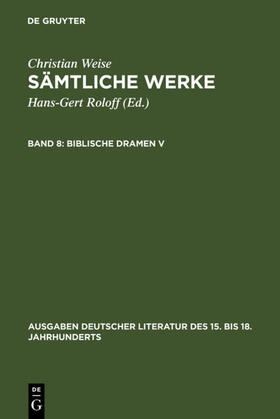 Weise / Lindberg |  Biblische Dramen V | Buch |  Sack Fachmedien