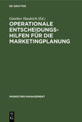 Haedrich |  Operationale Entscheidungshilfen für die Marketingplanung | Buch |  Sack Fachmedien