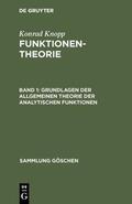 Knopp |  Grundlagen der allgemeinen Theorie der analytischen Funktionen | Buch |  Sack Fachmedien