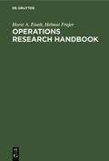 Frajer / Eiselt |  Operations research handbook | Buch |  Sack Fachmedien