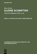 Kuhn / Hofmann / See |  Aufsätze aus den Jahren 1968¿1976 | Buch |  Sack Fachmedien