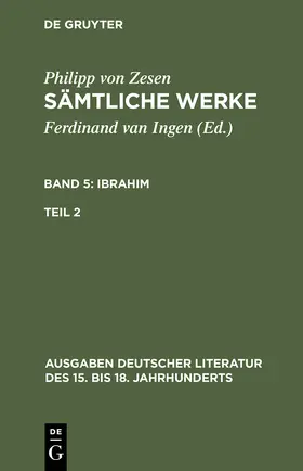 Zesen / Meid / Ingen |  Ibrahim. Zweiter Teil | Buch |  Sack Fachmedien