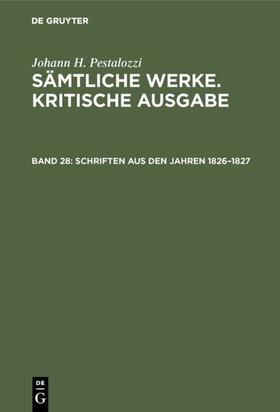 Dejung |  Schriften aus den Jahren 1826¿1827 | Buch |  Sack Fachmedien