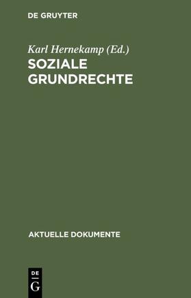 Hernekamp | Soziale Grundrechte | Buch | 978-3-11-007756-8 | sack.de