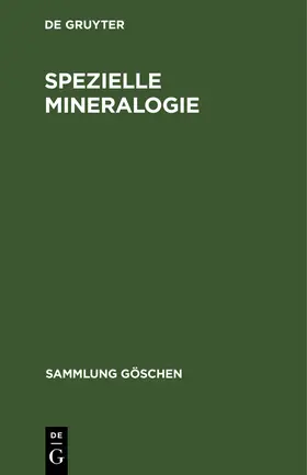 Degruyter |  Spezielle Mineralogie | Buch |  Sack Fachmedien