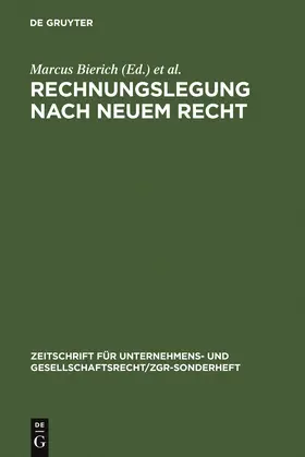 Bierich / Lutter / Busse von Colbe |  Rechnungslegung nach neuem Recht | Buch |  Sack Fachmedien