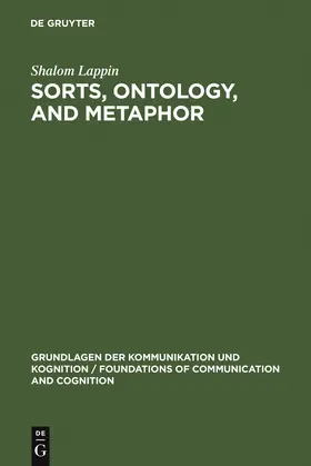 Lappin |  Sorts, Ontology, and Metaphor | Buch |  Sack Fachmedien