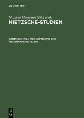 Müller-Lauter / Gerhardt / Internationale Nietzsche-Tagung &lt;1980 |  Aufnahme und Auseinandersetzung | Buch |  Sack Fachmedien