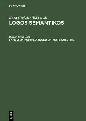 Weydt |  Sprachtheorie und Sprachphilosophie | Buch |  Sack Fachmedien