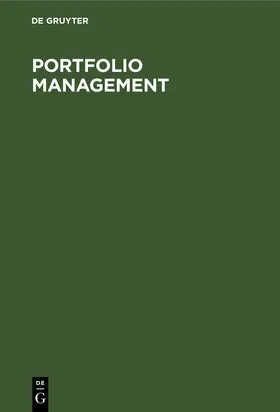 Degruyter |  Portfolio Management | Buch |  Sack Fachmedien
