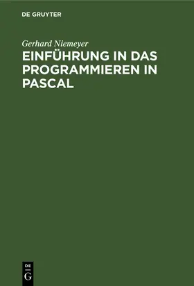 Niemeyer |  Einführung in das Programmieren in PASCAL | Buch |  Sack Fachmedien