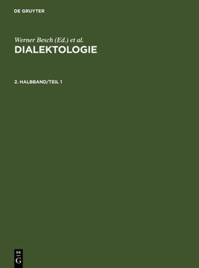 Besch / Wiegand / Knoop |  Dialektologie. 2. Halbband | Buch |  Sack Fachmedien