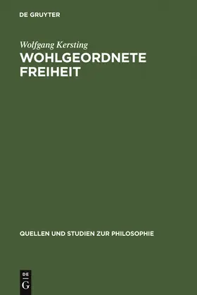 Kersting |  Wohlgeordnete Freiheit | Buch |  Sack Fachmedien