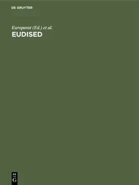 Europarat | Eudised | Buch | 978-3-11-009849-5 | www.sack.de