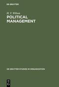 Wilson |  Political Management | Buch |  Sack Fachmedien