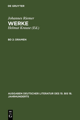 Riemer / Krause |  Dramen | Buch |  Sack Fachmedien