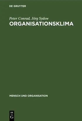 Sydow / Conrad |  Organisationsklima | Buch |  Sack Fachmedien