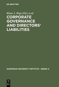 Teubner / Hopt |  Corporate Governance and Directors' Liabilities | Buch |  Sack Fachmedien