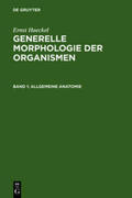 Haeckel |  Generelle Morphologie der Organismen | Buch |  Sack Fachmedien