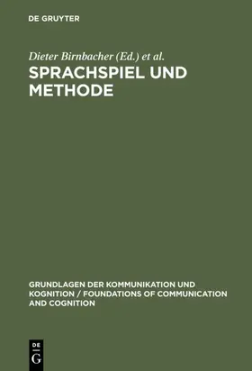 Burkhardt / Birnbacher |  Sprachspiel und Methode | Buch |  Sack Fachmedien