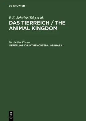 Fischer |  Hymenoptera. Opiinae III | Buch |  Sack Fachmedien
