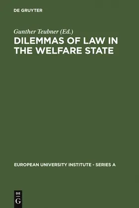 Teubner |  Dilemmas of Law in the Welfare State | Buch |  Sack Fachmedien