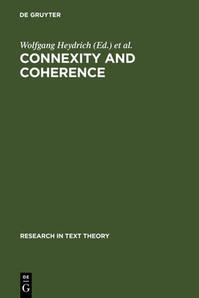 Heydrich / Sözer / Neubauer |  Connexity and Coherence | Buch |  Sack Fachmedien