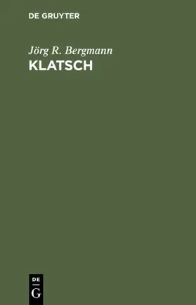 Bergmann |  Klatsch | Buch |  Sack Fachmedien