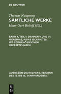 Roloff / Naogeorg |  Naogeorg, T: Dramen V und VI: Hieremias, Iudas Iscariotes, m | Buch |  Sack Fachmedien