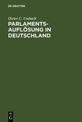 Umbach |  Parlamentsauflösung in Deutschland | Buch |  Sack Fachmedien