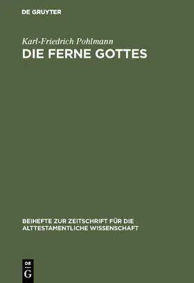 Pohlmann |  Die Ferne Gottes | Buch |  Sack Fachmedien